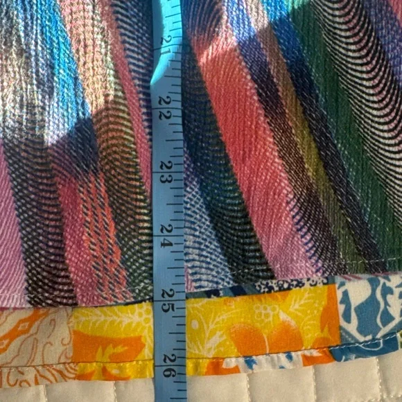 Caleaas Oversized Patchwork Embroidered Boho Blouse PL Johnny Was Style - Picture 6 of 9